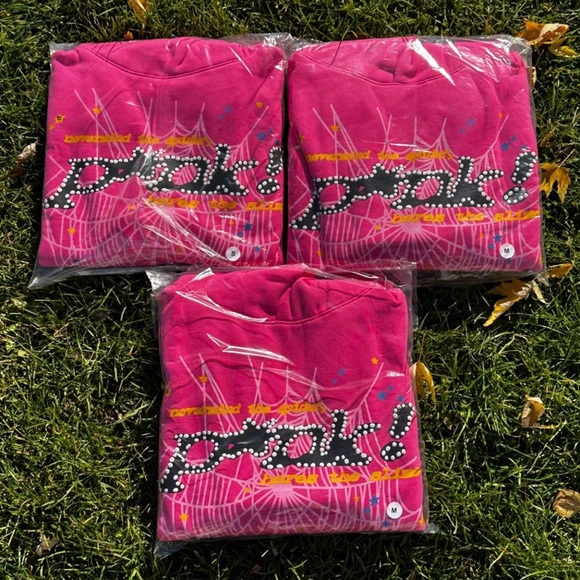 Sp5der Hoodie P*nk Pink